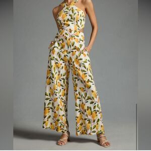 Farm Rio Halter Cutout Wide-Leg Jumpsuit
D2